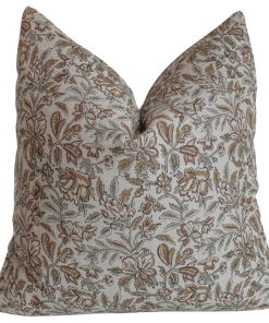 Fall Bloom | Sage Block Print Pillow Cover
