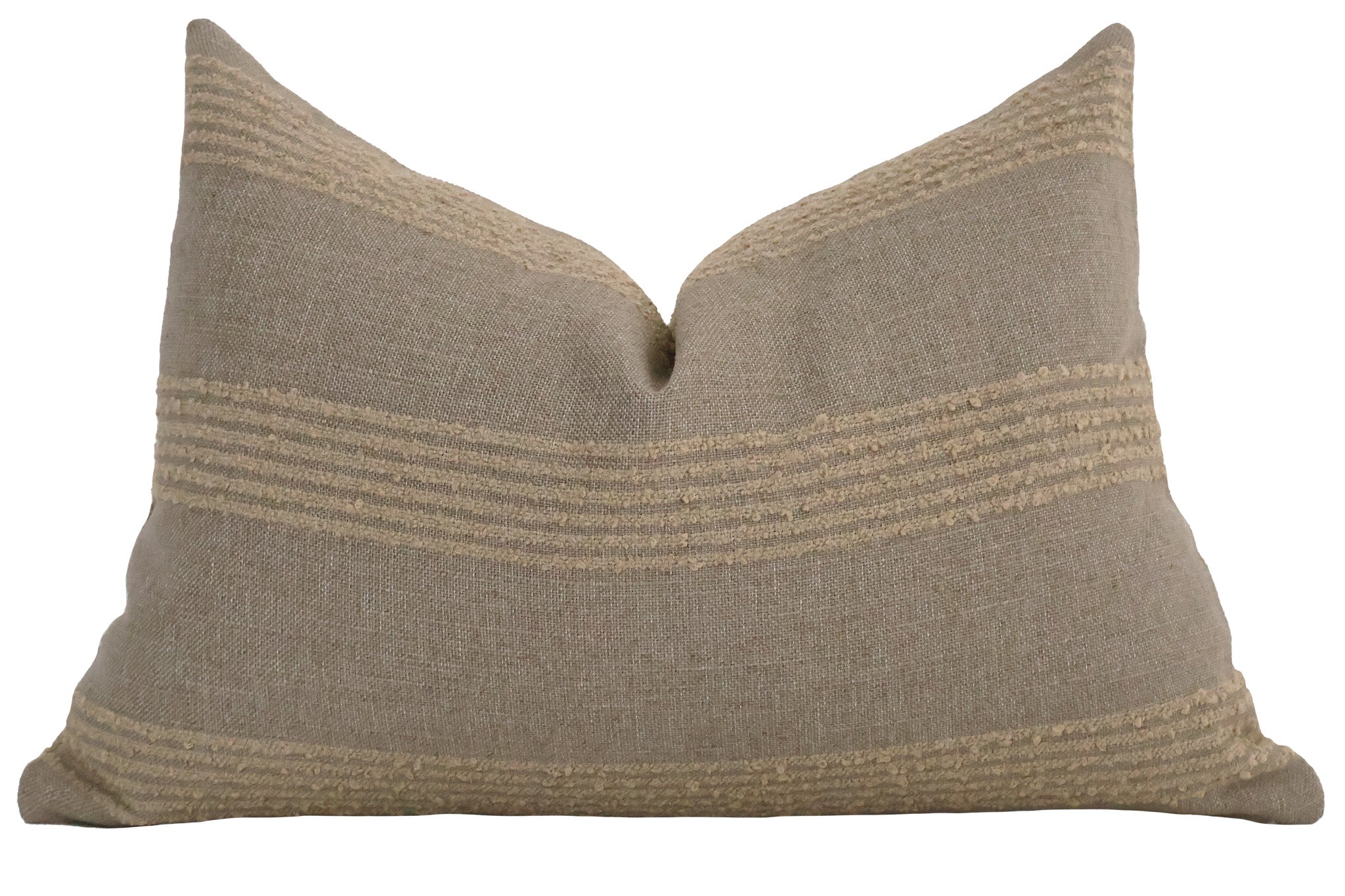 French Grain Sack | Brown Pillow Cover - Image 3