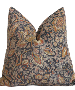 Heritage Yellow & Brown Pillow Cover