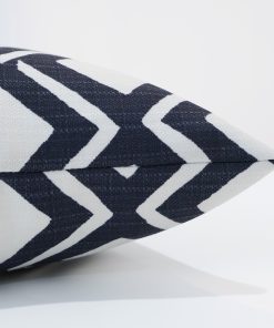 Alternative view of Geometric Blue Outdoor Pillow Cover