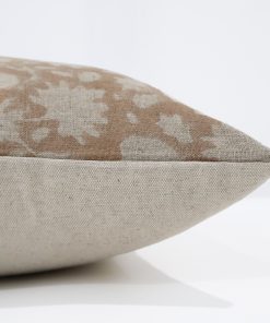 Alternative view of Whisper Pink Floral Block Print Pillow Cover