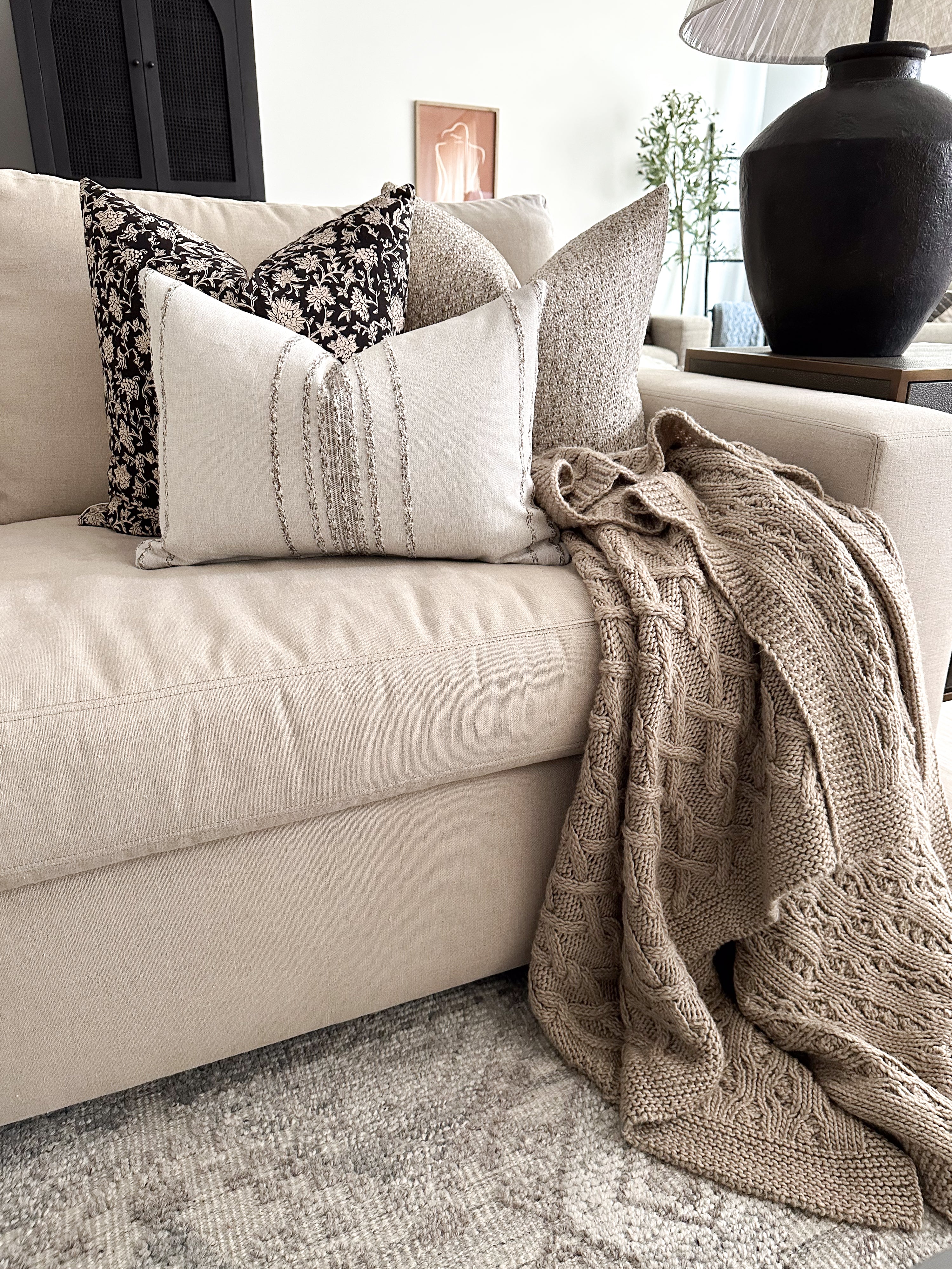 Sandstone Brown Pillow Cover - Image 5