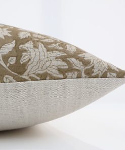 Alternative view of Fall Brown Block Print Pillow Cover