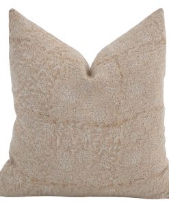 Precious Pink Floral Block Print Pillow Cover 20x20