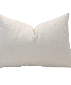 Alternative view of White Vintage Damask Pillow Cover