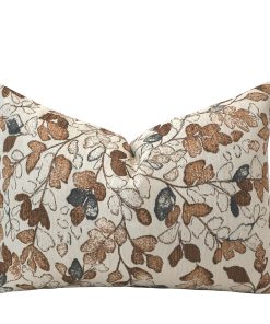 Alternative view of Cottage Stems | Maple & Blue Pillow Cover