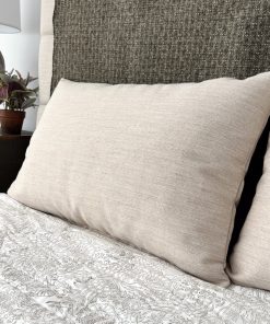 Basketweave Flax Bed Pillow Sham