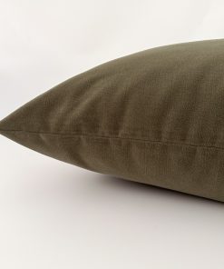 Alternative view of Olive Velvet Pillow Cover