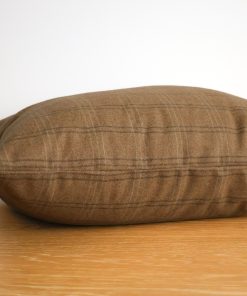 Alternative view of Wool Plaid | Caramel Pillow Cover