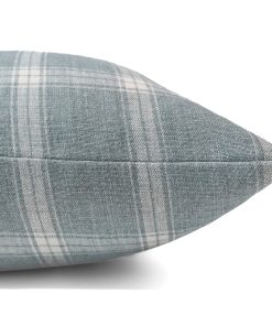 Alternative view of Wesley Blue Plaid Pillow Cover