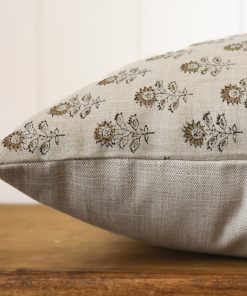Alternative view of Sunflower Block Print Pillow Cover