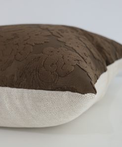 Alternative view of Velvet Damask Brown Pillow Cover