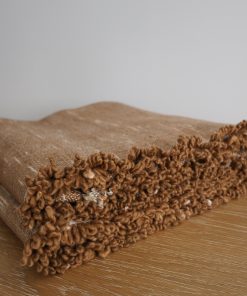 Alternative view of Loomed Weighted  Blanket |Rust