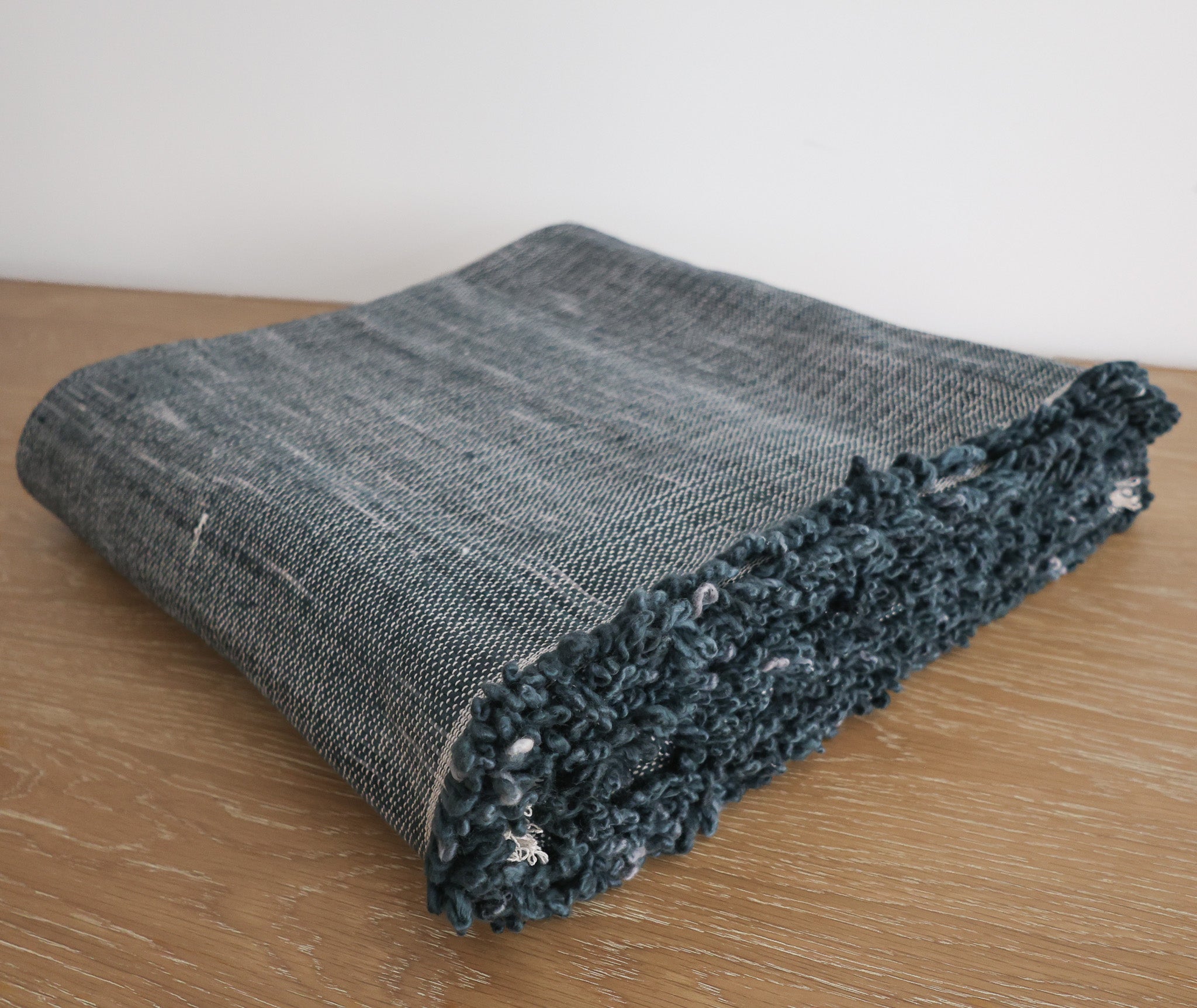 Loomed Weighted Blanket | Deep Blue - Image 2