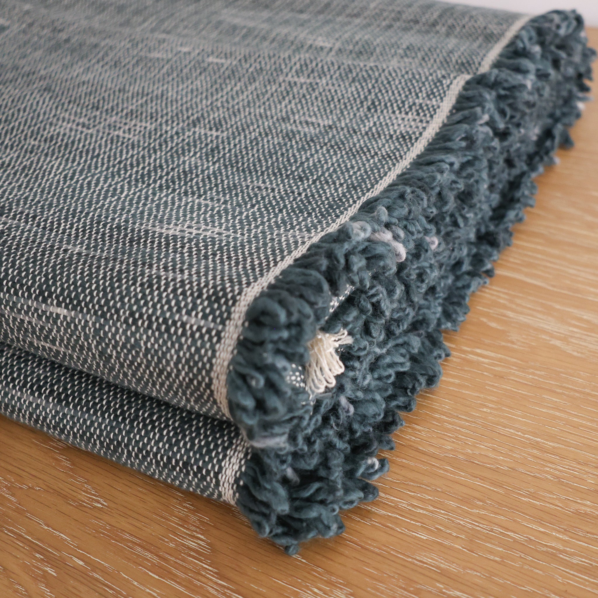 Loomed Weighted Blanket | Deep Blue - Image 3