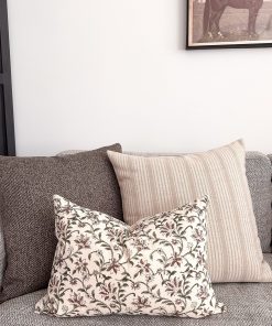 Alternative view of Amaryllis Block Print Pillow Cover