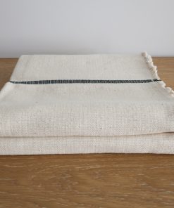 Alternative view of Loomed Weighted  Blanket | Olimpia Charcoal