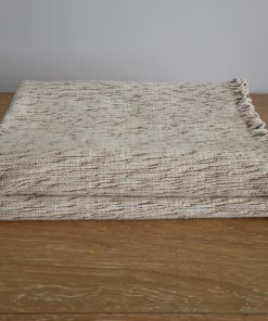 Loomed Weighted  Blanket | Sepia & Cream