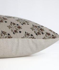 Alternative view of Auburn Floral Block Print Pillow Cover