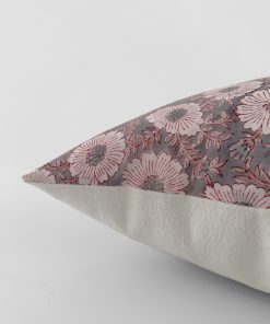 Alternative view of Lucy Lou Block Print Floral Pillow Cover