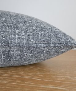Alternative view of Heavy Linen Distressed Blue Pillow Cover
