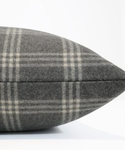 Alternative view of Charcoal Stone Check Pillow Cover