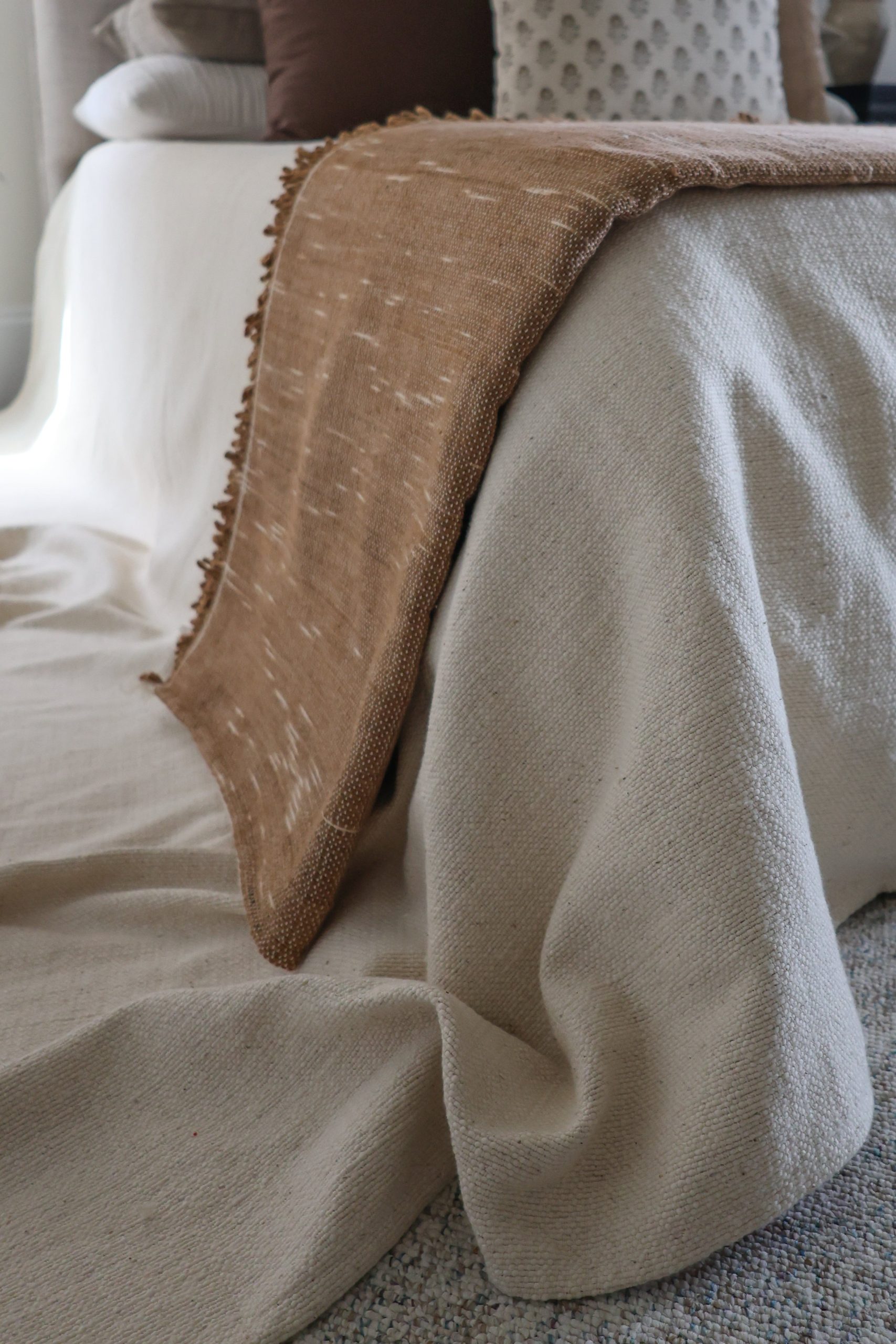 Loomed Weighted Blanket | Ecru - Image 3