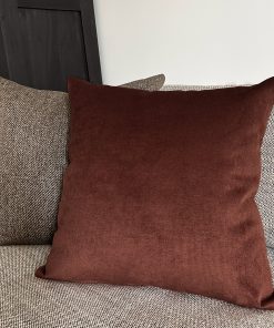 Alternative view of Autumn Red Velveteen Pillow Cover