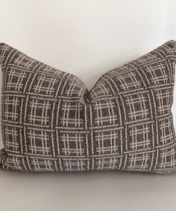 Alternative view of Crisscross Brown Pillow Cover