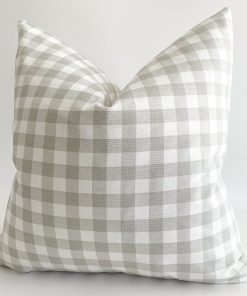 Alternative view of Check French Gray Pillow Cover