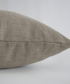 Alternative view of Woven Taupe Windowpane Pillow Cover