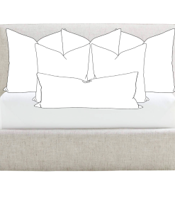 Bed Pillow Insert Combo for Long Lumbar