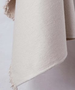 Alternative view of Loomed Weighted Blanket | Ecru