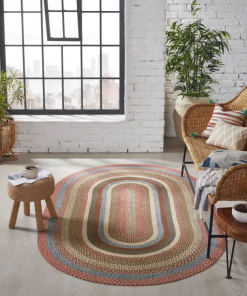 Highland Braided Rugs ,BR-297 20x30 to 8'x10' Oval