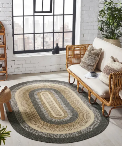 Grassland Braided Rugs ,BR-295 20x30 to 8'x10' Oval