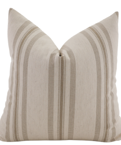Perennial Stripe | Brown Pillow Cover