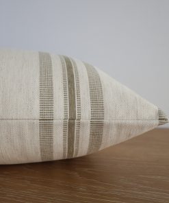 Alternative view of Perennial Stripe | Olive Pillow Cover