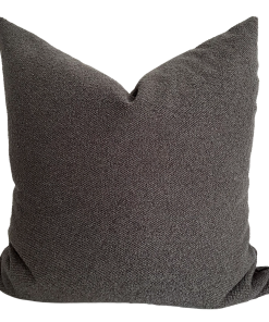 Graphite Gray Textured Pillow Cover