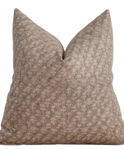 Rose My Love Block Print Pillow Cover