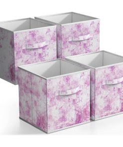 Tie-Dye Storage Cube Bins (4 Pack)