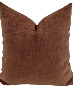 Washed Rust Velveteen Pillow Cover