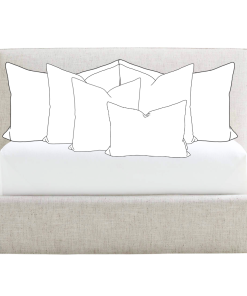 Bed Pillow Insert Combo Shams, Squares & Lumbar