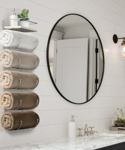 Alternative view of Wall Mounted Towel Rack with Shelf