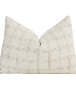 Alternative view of Tailored Check | Birch Pillow Cover