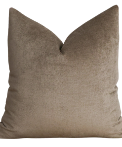 Velvety Taupe Pillow Cover