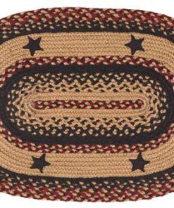 Blackberry Star Braided Rugs, BR-263 20x30 to 5'x8' Oval