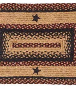 Blackberry Star Braided Rugs, BR-263 20x30 to 5'x8' Rect.