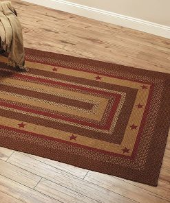 Alternative view of Cinnamon Star Braided Rugs ,BR-253 20x30 to 8'x10' Oval