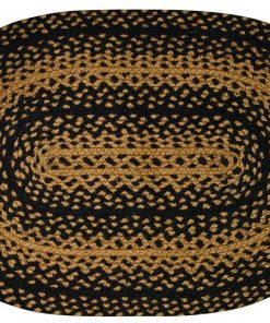 Ebony Braided Rugs ,BR-180 20x30 to 8'x10' Oval