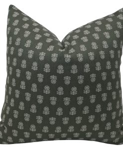 Evergreen Floral Pillow Cover